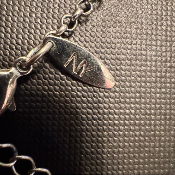 NY Statement Necklace Blue Beads Silver Tone Chain‎ Jewelry - Picture 6 of 7